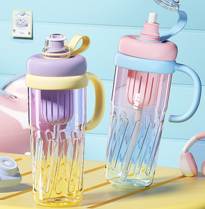 950ml haute couleur écologique <span class=keywords><strong>PC</strong></span> matériel verres nouveau Design grande capacité tasse à boire directe pour l'été résistant à la chaleur pour - Product Image 2