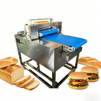 Machine à fabriquer le pain plat, machine à découper les gâteaux horizontalement, machine à superposer et à trancher les couches de croûte de gâteau et de pain