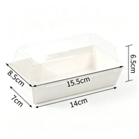 Barquettes alimentaires jetables en papier avec couvercle transparent pour plats à emporter, événements de restauration rapide, pique-niques et traiteurs