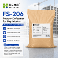 Désémulsifiant industriel en poudre Xystone FS-206 pour mortier sec, coulis autolissant, bris de mousse rapide, faible vide d'air, amélioration des propriétés