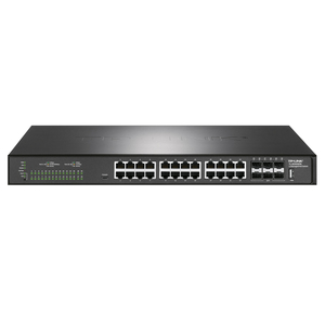 Conmutador de gestión de plataforma en la nube comercial TP-Link, 24 puertos RJ45 <span class=keywords><strong>10</strong></span>/100/1000BASE-T, 40000 megabits + SFP +, soporte <span class=keywords><strong>10</strong></span> - Product Image 2