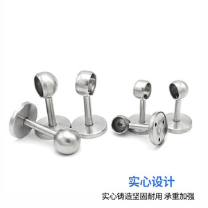 Stainless Steel Towel <b>Holder</b> Flange Base Thickened Durable Wardrobe <b>Rod</b> Support Minimalist Design Furniture Hardware - Product Image 4