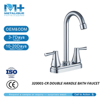 Robinet de lavabo de salle de bain en acier inoxydable 304, finition chromée, montage sur comptoir, rotation à 360 degrés, mitigeur OEM ODM