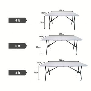 Personalized Logo Color Polyester Wrinkle Free Fitted <b>Table</b> Cover 4Ft 6Ft 8Ft Custom Print Cocktail Trade Show - Product Image 3