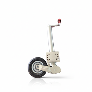 Cric de remorque robuste de 60 mm avec <span class=keywords><strong>roue</strong></span> en caoutchouc massif de 200x50 mm, charge frontale de 300 kg |   Charge maximale de 500 kg |   Extension de 245 mm |   Vent fort - Product Image 1