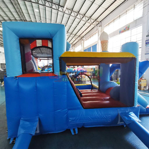 Mini bouncer commercial candyland inflatable <b>bounce</b> house with a slide and <b>ball</b> pits - Product Image 5