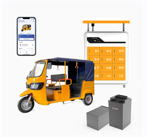 Tricycle <span class=keywords><strong>Électrique</strong></span> Rickshaw 100 km avec Batterie Lithium 60V 40Ah, Tuk-Tuk <span class=keywords><strong>Électrique</strong></span> E3W, Bajaj <span class=keywords><strong>Électrique</strong></span> pour Taxi, 2 BAJAJ TVS KING Tuk - Product Image 5