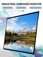Personnalisation industrielle 4K 55 pouces IPS IP68 étanche écran tactile infrarouge moniteur LCD HDMI contrôle industriel tablette écran tactile
