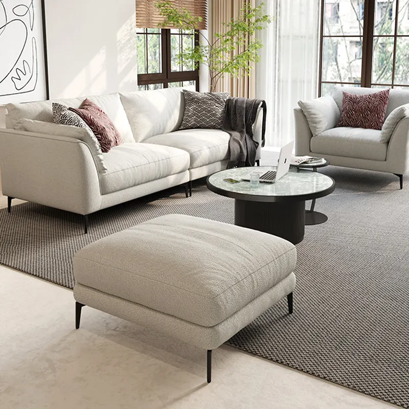 Tela de lino sintético para sofá, tejido Jacquard de cáñamo 100% poliéster, suave y transpirable, textura única, de alta calidad, teñido