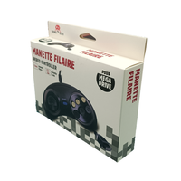 Kotak Kemasan Pengontrol Game Retro Kustom, Kotak Kertas Gantung Retail, Kotak Gamepad Berkabel Mewah untuk Sega Mega Drive