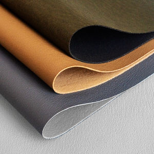 Offre Spéciale 0.75mm Double revêtement arrière PU gaufré végétalien en cuir artificiel imperméable pour chaussures canapés sacs meubles vêtements - Product Image 3