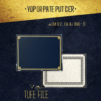 Carpeta de Presentación Personalizada Azul Náutico con Detalles en Dorado, Tamaño 9 1/2 X 12, Porta Documentos, Modelo Plegable, Origen China