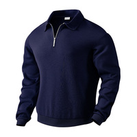 Pull en laine pour homme, tricoté, épaissi, demi-zip, col montant, nouveau pour l'automne et l'hiver. Pull pour homme
