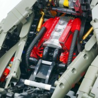 Guly 10651 2026 1:8, Material ABS, MOC, Superdeportivo, Coche de Carreras RC, Modelo de Bloques de Construcción, Juguete DIY para Niños y Adultos, Regalo, Juego de Bloques de Construcción