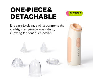 DC5V 800mAh Lebensmittelechtes Material Wasserdichter Einstellbarer Intensitätsgrad Silikonspitzen Elektrischer Baby-Nasensauger - Product Image 5