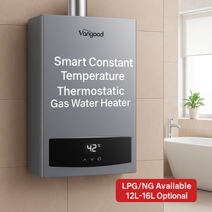 <span class=keywords><strong>Chauffe</strong></span>-<span class=keywords><strong>eau</strong></span> à gaz intelligent en acier inoxydable économique avec thermostat et échappement équilibré, Calefón de Agua a Gas à double tuyau - Product Image 2