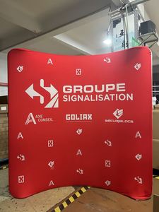 Support d'affichage détachable 8/10/20 pieds avec housse de coussin en arc pour photomaton, toile de fond de photographie, salon professionnel, exposition, accessoire de stand d'exposition - Product Image 2