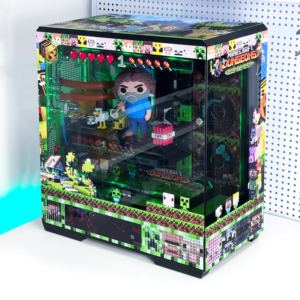 <span class=keywords><strong>PC</strong></span> de bureau complet en métal ATX sur le thème de <span class=keywords><strong>Minecraft</strong></span> entièrement assemblé tout neuf prêt à l'emploi - Product Image 1