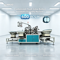 Unité d'assemblage automatique de boutons de chasse d'eau sur mesure XUNNUO, entraînée par moteur PLC, 600 pièces/heure, haute efficacité, usage intensif, multi-tension
