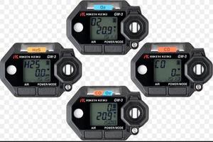 RIKEN KEIKI Portable Gas Detector GW-3 Series One Correction Temperature Display Display O2 CO H2S - Product Image 6