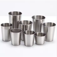 304 tasses à bière en acier inoxydable tasses à vin gobelet à café thé lait tasses maison Portable métal tasses à eau Double paroi tasse