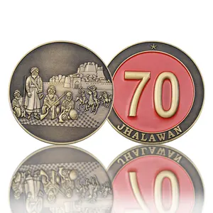Biểu Tượng Tùy Chỉnh Thiết Kế Antique Bronze Mạ Lưu Niệm Pakistan Kỷ Niệm Coin - Product Image 4