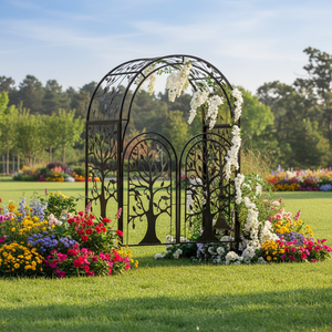 <span class=keywords><strong>Arche</strong></span> de jardin robuste <span class=keywords><strong>en</strong></span> métal <span class=keywords><strong>pour</strong></span> le marché américain, tonnelle <span class=keywords><strong>en</strong></span> <span class=keywords><strong>fer</strong></span> <span class=keywords><strong>forgé</strong></span> résistante à la rouille avec portail <span class=keywords><strong>pour</strong></span> plantes grimpantes et toile de fond de mariage - Product Image 4