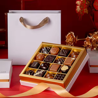 Boîtes cadeaux en carton rigide de luxe faites à la main pour chocolats et bonbons, avec séparateurs, tailles personnalisées, vente en gros