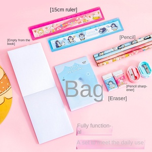 Adorable Juego de Seis Artículos Escolares para Niños para <span class=keywords><strong>el</strong></span> Regreso a Clases 2026, Lápiz, Cuaderno, Borrador, Bonito Juego de Papelería - Product Image 2