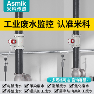 Asmik LDG MIK เครื่องวัดการไหลของแม่เหล็กไฟฟ้าอัจฉริยะ PVC หน้าแปลนติดตั้งเซ็นเซอร์วัดการไหลของของเหลว - Product Image 5
