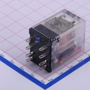 HF18FZ/24-2Z232 Power Relay Through hole,21.5x28mm Relay 24V 2 Changeover: 2C (DPDT-Changeover)::: 8 7A-220VAC/7A-24VDC - Product Image 1