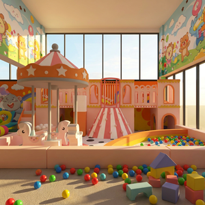 Aoleao Custom Eco Theme Indoor Playground Ball <b>Pool</b> <b>Slide</b> Climbing Carousel Sand Pit for Kids Soft Play CE TUV Certified - Product Image 2