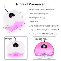 Cloverfei Rose Diamant Rose Lampe À Ongles Vernis À Ongles Sèche Machine Ensemble Haute Poudre 96w Lampe À Ongles