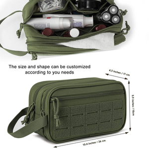 Oem Tùy Chỉnh Chiến Thuật Vệ Sinh Cá Nhân Túi Cho Nam Giới Du Lịch Vệ Sinh Cạo Râu Kit Công Cụ Molle Túi Trang Điểm Túi Với Khoang - Product Image 2