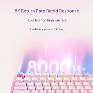 Logitech G316 X Nebula Series <b>Customized</b> Mechanical <b>Keyboard</b> Pink Purple 98 Layout 8K Report Rate RGB Lighting Gift for Friends - Product Image 2