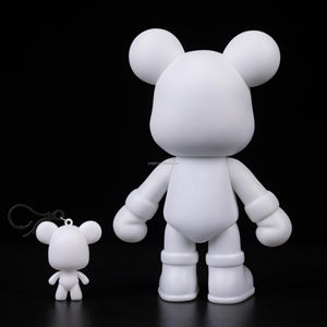 Prix de gros d'usine Fluide Cool Ours Folk Art Modèle Creative <span class=keywords><strong>Peinture</strong></span> Ours Blanc Embryon Vinyle avec Pigment - Product Image 2