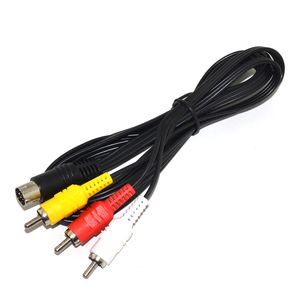 Cable de Video AV RCA de 1.8M, 9 Pines, de Juego a 3 RCA para <span class=keywords><strong>Sega</strong></span> Genesis 2 3 II III para Saturn, Duradero - Product Image 1