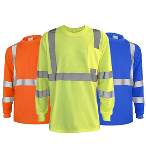 Merhaba Vis özel iş gereçleri gömlek Men De Construccin erkekler için yansıtıcı güvenlik kıyafeti uzun kollu Polyester iş gömlek - Product Image 2