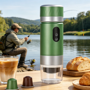 3-in-1 Portable Capsule <b>Coffee</b> Machine Self-Heating Extraction Detachable & Washable Parts Mini Espresso <b>Maker</b> for Camping - Product Image 1