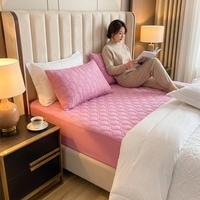 Protecteur de matelas imperméable matelassé à ultrasons, hypoallergénique, antibactérien, anti-acariens, taille et couleur personnalisées