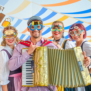 Ensemble de lunettes en papier pour fête Oktoberfest, <span class=keywords><strong>8</strong></span> pièces, déguisements amusants, accessoires de photomaton pour enfants et adultes, <span class=keywords><strong>festival</strong></span> de bière allemand bavarois - Product Image 4