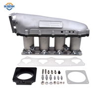 Throttle Body 90mm K20 K24 Engine Intake Manifold untuk Honda Civic 2002 -2005 Coupe Si Rsx K Series K Swap