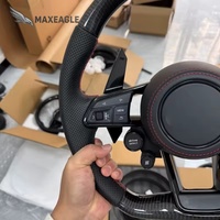 Volant en fibre de carbone noir en gros pour Audi Rs Rs3 Rs4 Rs5 Rs6 Rs7 A3 R8 A4 A5 A6 A7 A8 B9 A5 S3 S4 S5 S6 S7
