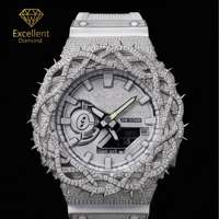 Montre Hip Hop de Luxe en Moissanite Iced Out pour Hommes – Idéale pour Grossistes, Détaillants et Cadeaux de Fête – Tendance Streetwear