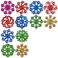 Fidget Spinner à billes d'acier GZ-001, jouet anti-stress en métal électroplaqué pour jeunes de 15 à 35 ans, petit cadeau en stock