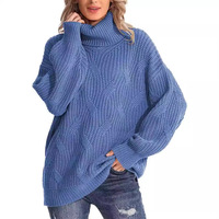 Meistverkaufter Damen-Rollkragenpullover mit Zopfmuster Old Money Klassische Heritage-Strickware