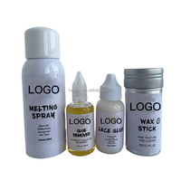 Nouvel Arrivage Personnalisé Logo Lisseur Cheveux Peigne Chauffant Électrique Spray Protecteur de Peau Fondant Gel Liquide Perruque Kit d'Installation Dentelle Perruque