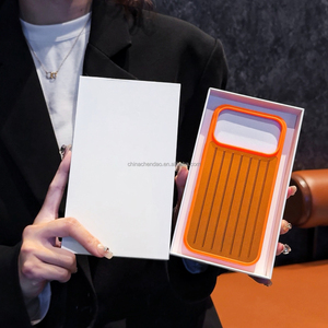 ดีไซน์กระเป๋าเดินทางเคลือบไฟฟ้าสไตล์ยุโรปสุดหรูสำหรับเคสโทรศัพท์ 17 Pro Max 16 Pro 15 14  วัสดุอะลูมิเนียม-แมกนีเซียมอัลลอย ป้องกันแรงกระแทก กันน้ำ - Product Image 1