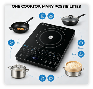 Table de cuisson à induction WiFi IOT sécurisée pour enfants avec arrêt à distance par smartphone - Product Image 4