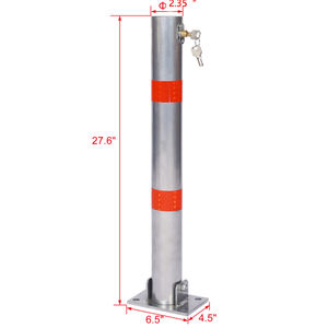 In Stock dissuasore di parcheggio, barriera a farfalla con serratura, auto ripiegata/rimovibile barriera di sicurezza PostParking posti di protezione - Product Image 2